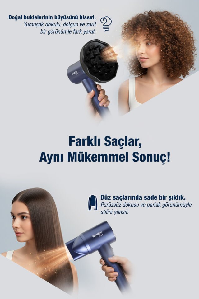 Fantom Jolie SK 2500 Saç Kurutma Makinesi Mavi