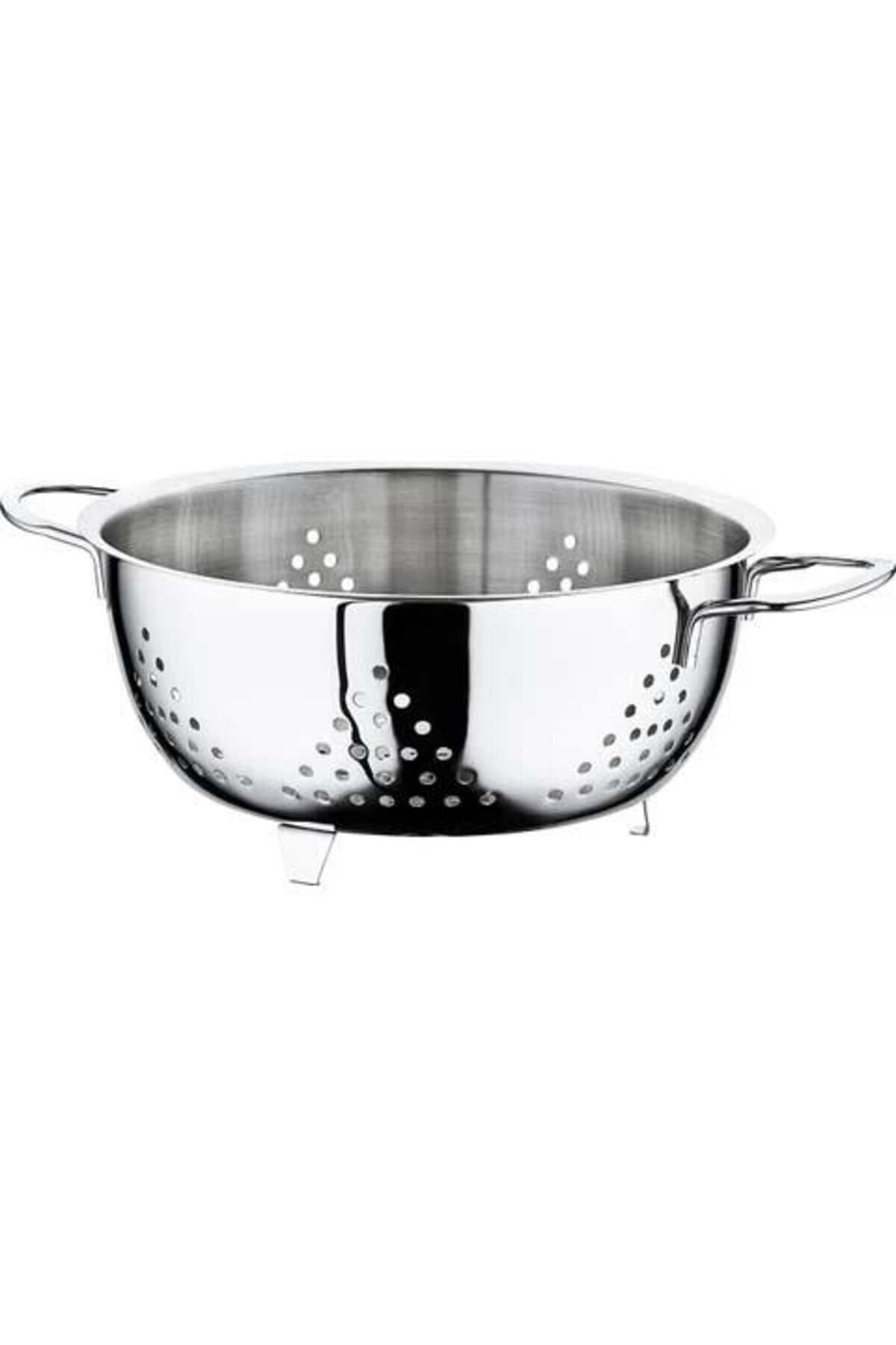 Oms 6081 Tek Parça Paslanmaz Çelik 24cm Ayaklı Süzgeç