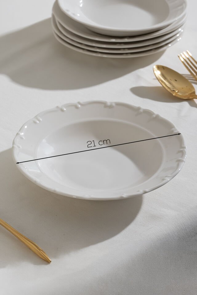 Porsima 4423 Liana Yemek Takımı 24 Parça 6 Kişilik Yemek Seti