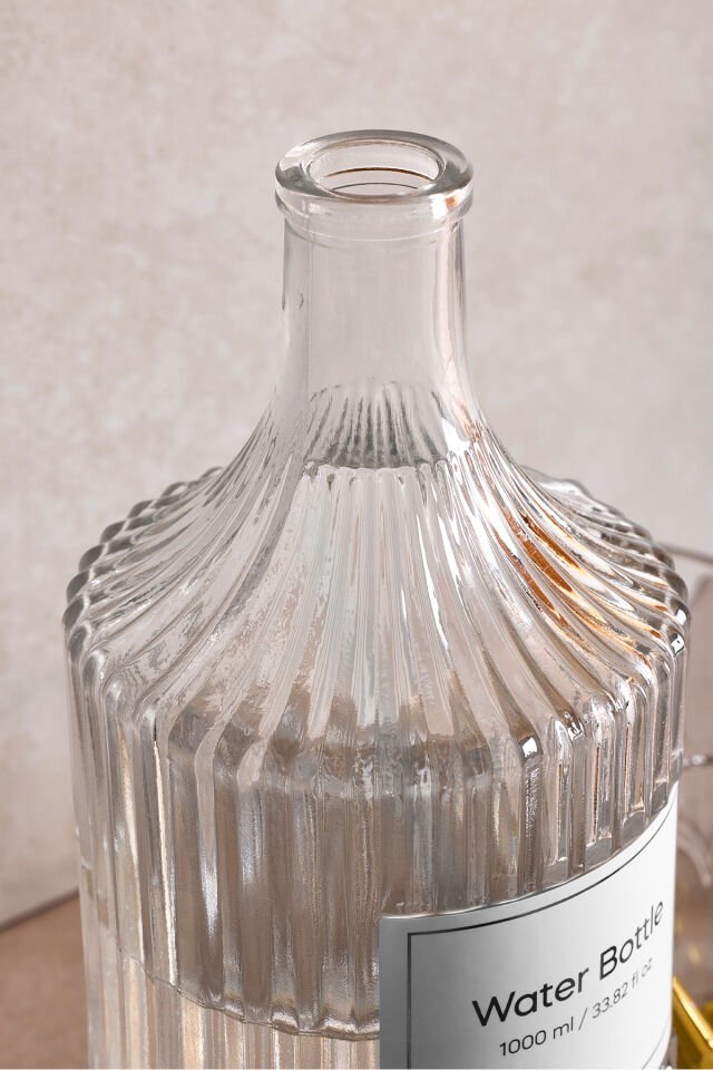 Perotti Viking 1000 ml Cam Şişe ve Yağlık Silver Kapaklı Çift Kapaklı