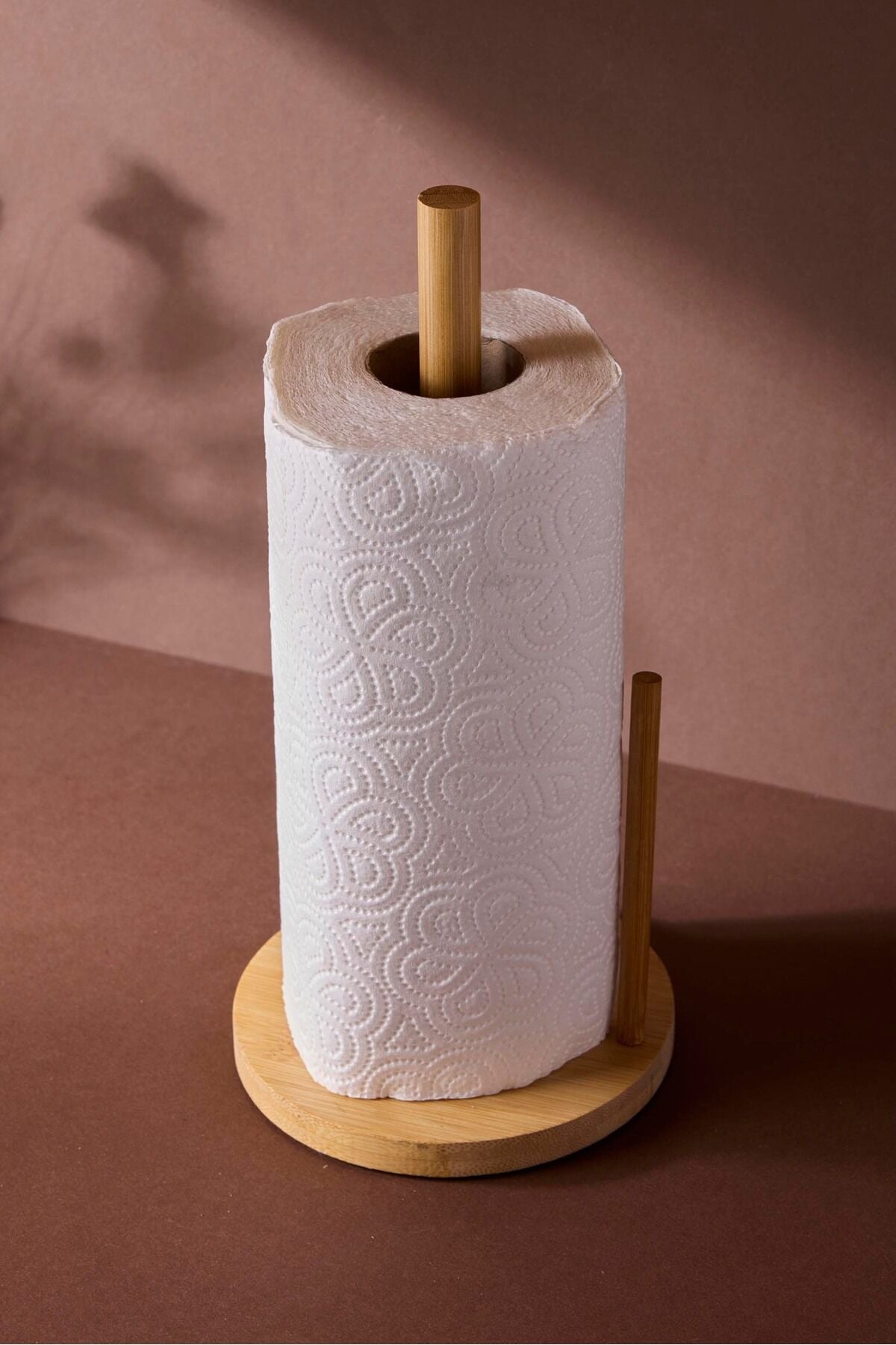 Perotti Bambu Yuvarlak Kağıt Havluluk 14 cm Pratik Kullanım Ergonomik Mutfak Havluluğu