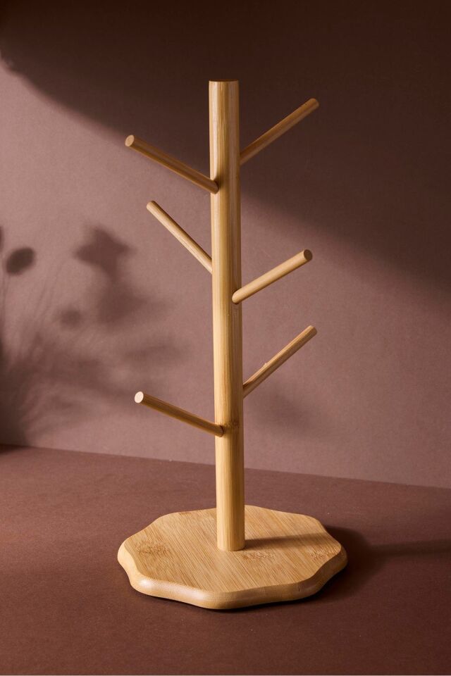 Perotti Bamboo Çiçek Desenli Bardak Askılığı