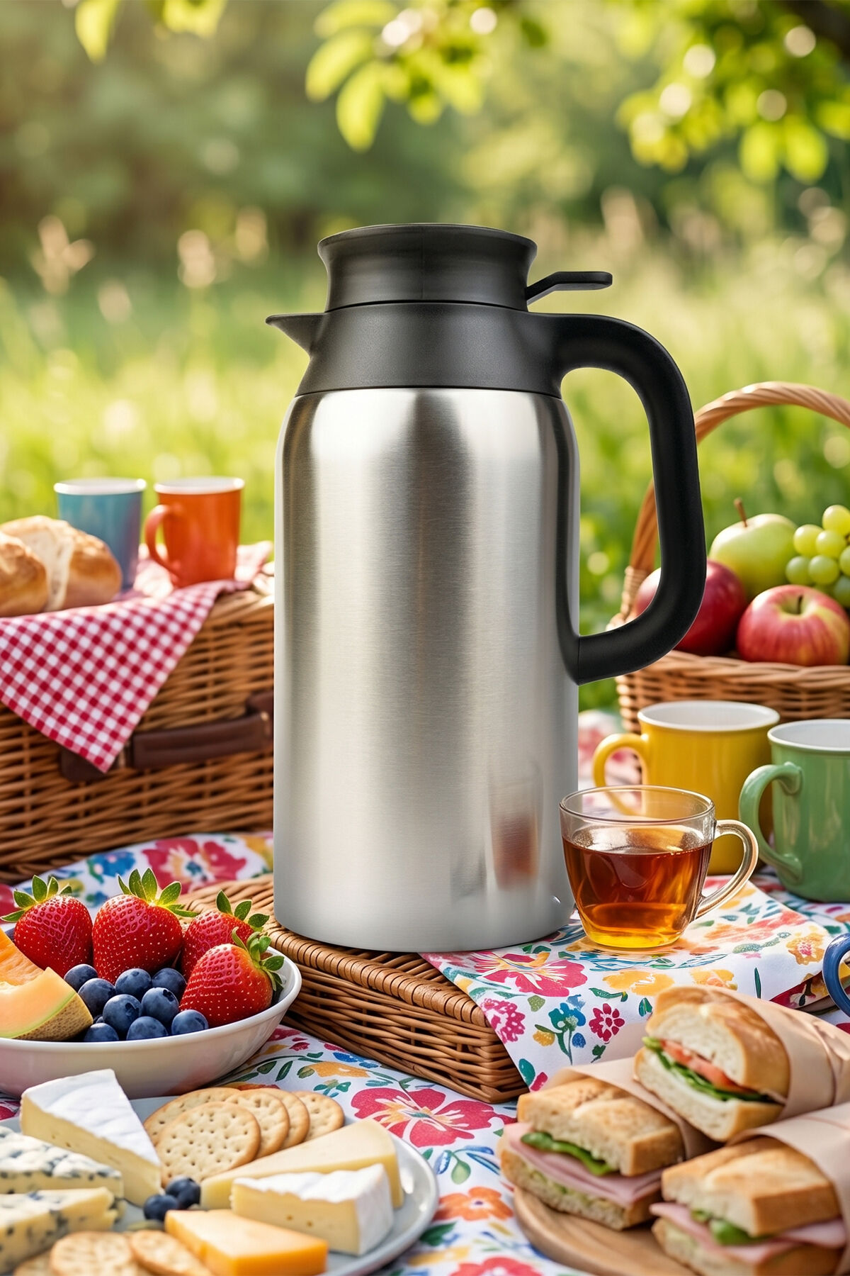 Porsima 2123 DailyServe Çift Katmanlı Paslanmaz Çelik Termos Çay Termosu Su Termosu 2,5lt